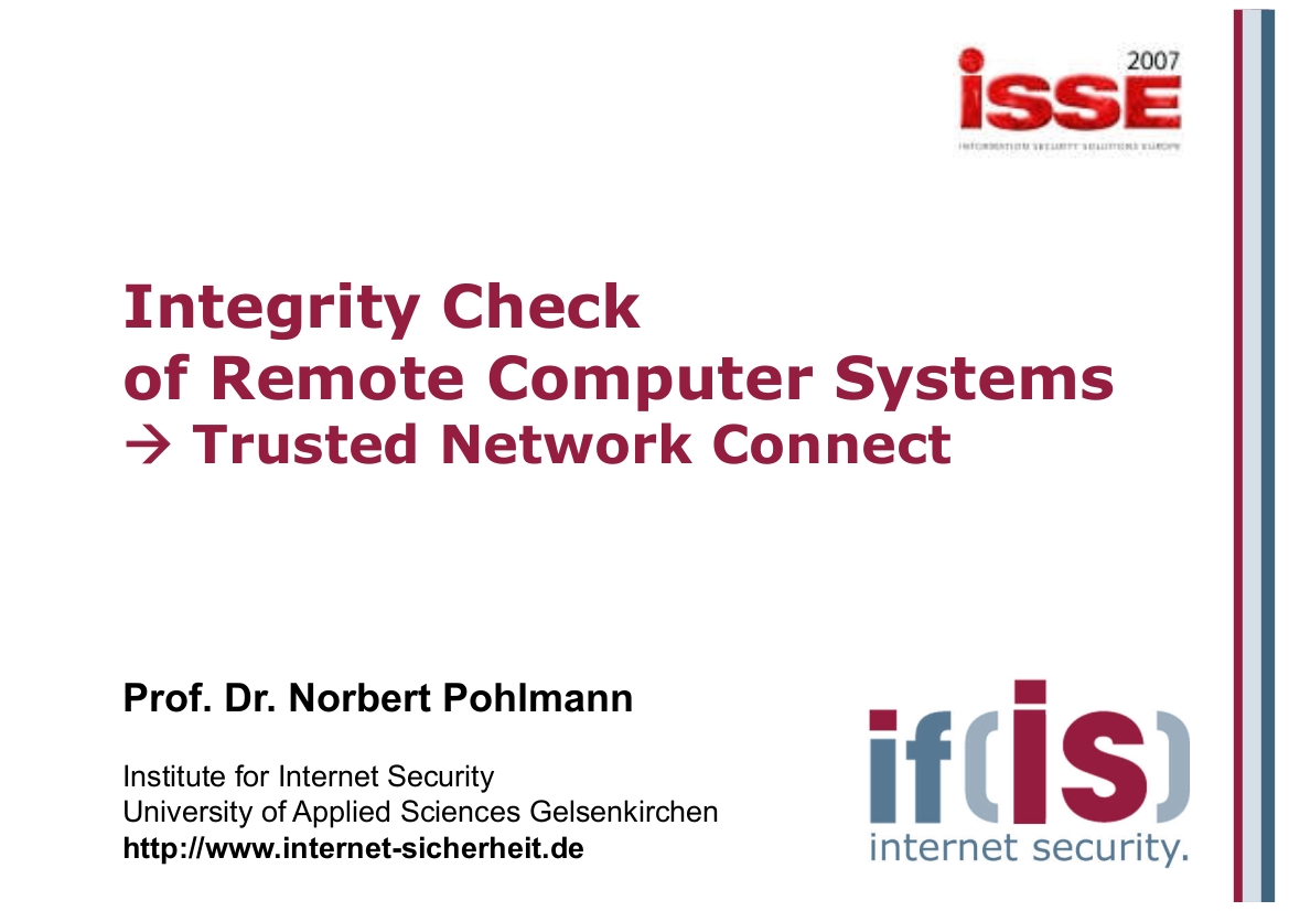 190-Integrity-Check-of-Remote-Computer-Systems-–-Trusted-Network-Connect-Prof.-Norbert-Pohlmann