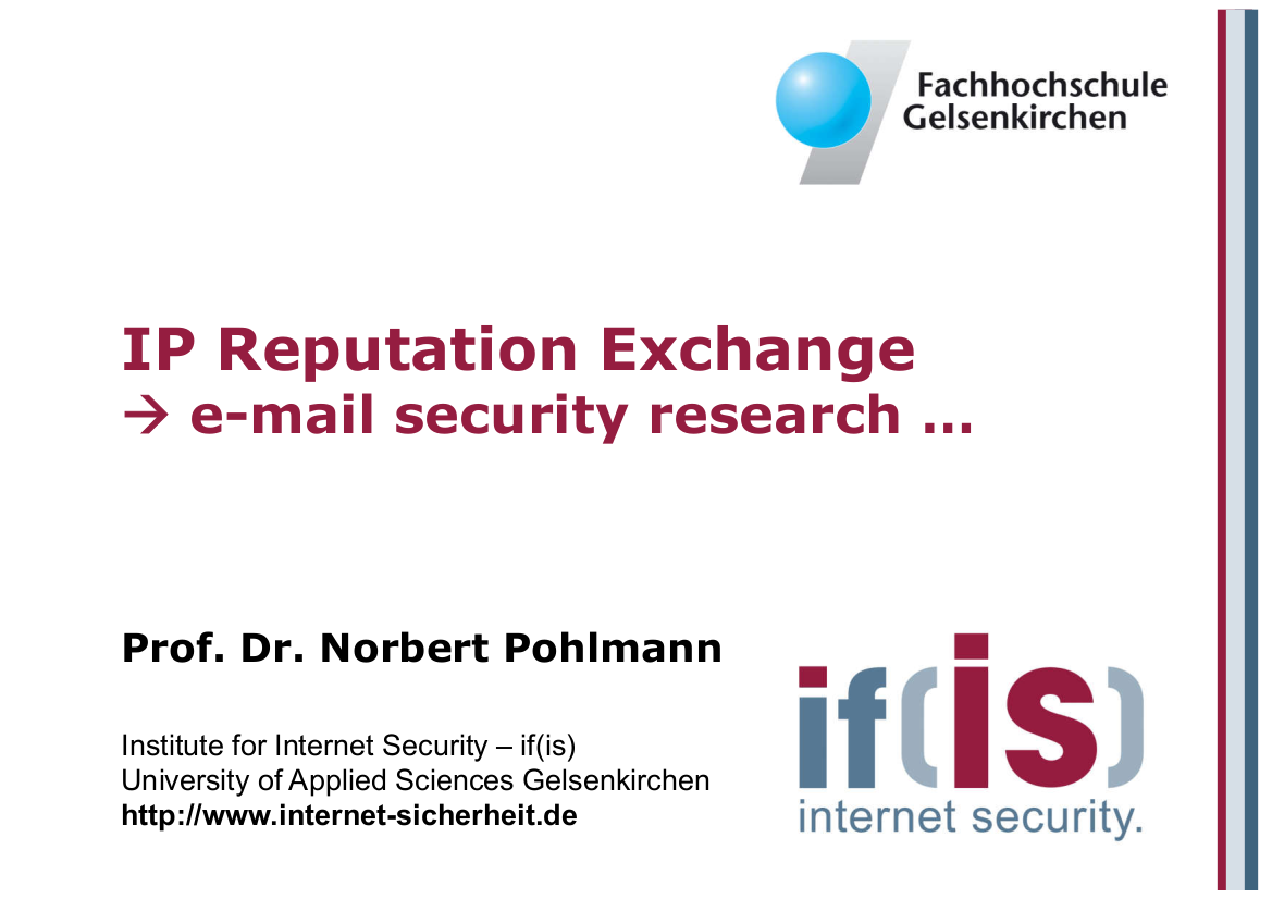 193-IP-Reputation-Exchange-e-mail-security-research-Prof.-Norbert-Pohlmann