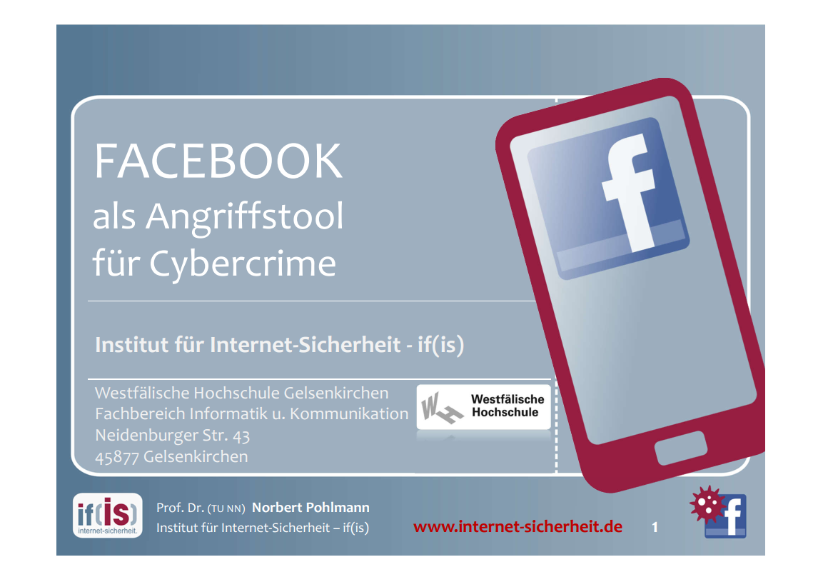 264-Facebook-als-Angriffstool-für-Cybercrime-Prof-Norbert-Pohlmann