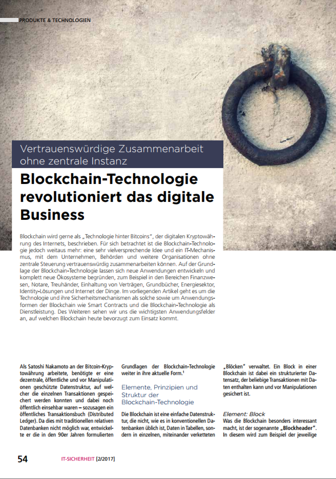 Blockchain-Technologien