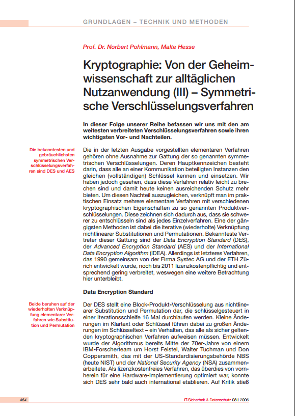 181-„Kryptographie-III-Von-der-Geheimwissenschaft-zur-alltäglichen-Nutzanwendung-–-Symmetrische-Verschlüsselungsverfahren-Prof.-Norbert-Pohlmann