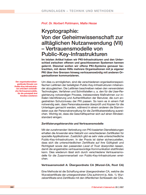 199-Kryptographie-Von-der-Geheimwissenschaft-zur-alltäglichen-Nutzanwendung-VII-–-Vertrauensmodelle-von-Public-Key-Infrastrukturen-Prof.-Norbert-Pohlmann