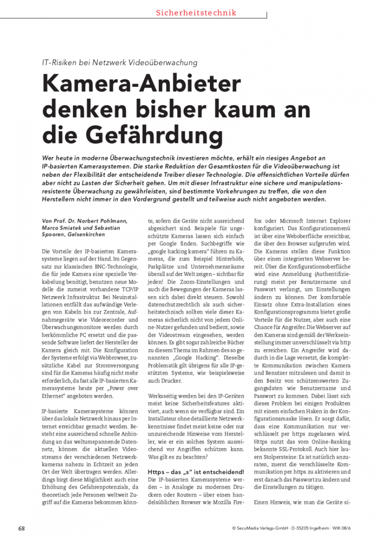 237-IT-Risiken-bei-Netzwerk-Videoüberwachung-–-Kamera-Anbieter-denken-bisher-kaum-an-die-Gefährdung-Prof.-Norbert-Pohlmann