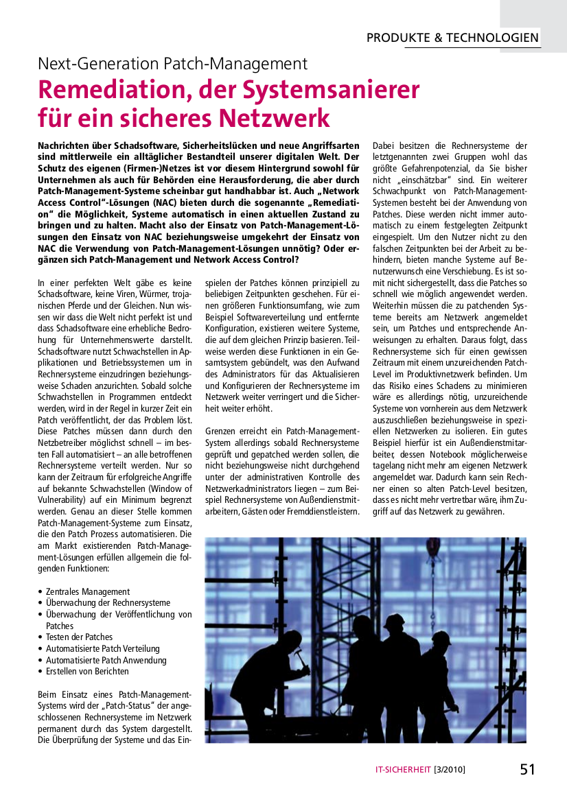 256-Next-Generation-Patch-Management-Remediation-der-Systemsanierer-für-ein-sicheres-Netzwerk-Prof-Norbert-Pohlmann