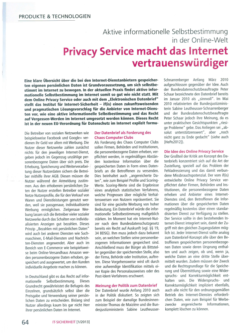 300-Aktive-informationelle-Selbstbestimmung-in-der-Online-Welt-Privacy-Service-macht-das-Internet-vertrauenswürdiger-Prof-Norbert-Pohlmann