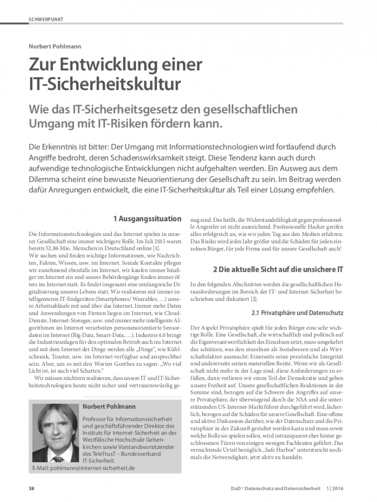 343-Zur-Entwicklung-einer-IT-Sicherheitskultur-–-Wie-das-IT-Sicherheitsgesetz-den-gesellschaftlichen-Umgang-mit-IT-Risiken-fördern-kann-Prof.-Norbert-Pohlmann