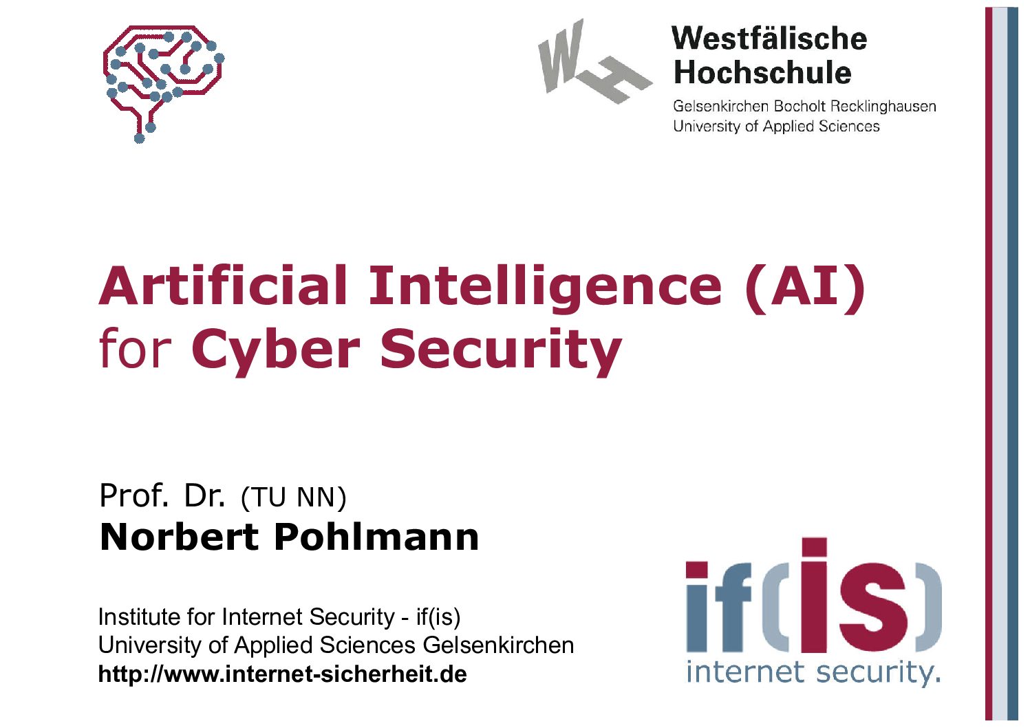Vortrag Artificial-Intelligence-AI-for-Cyber-Security