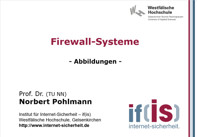 Abbildungen-Vorlesung-Firewall-Systeme - Prof. Norbert Pohlmann