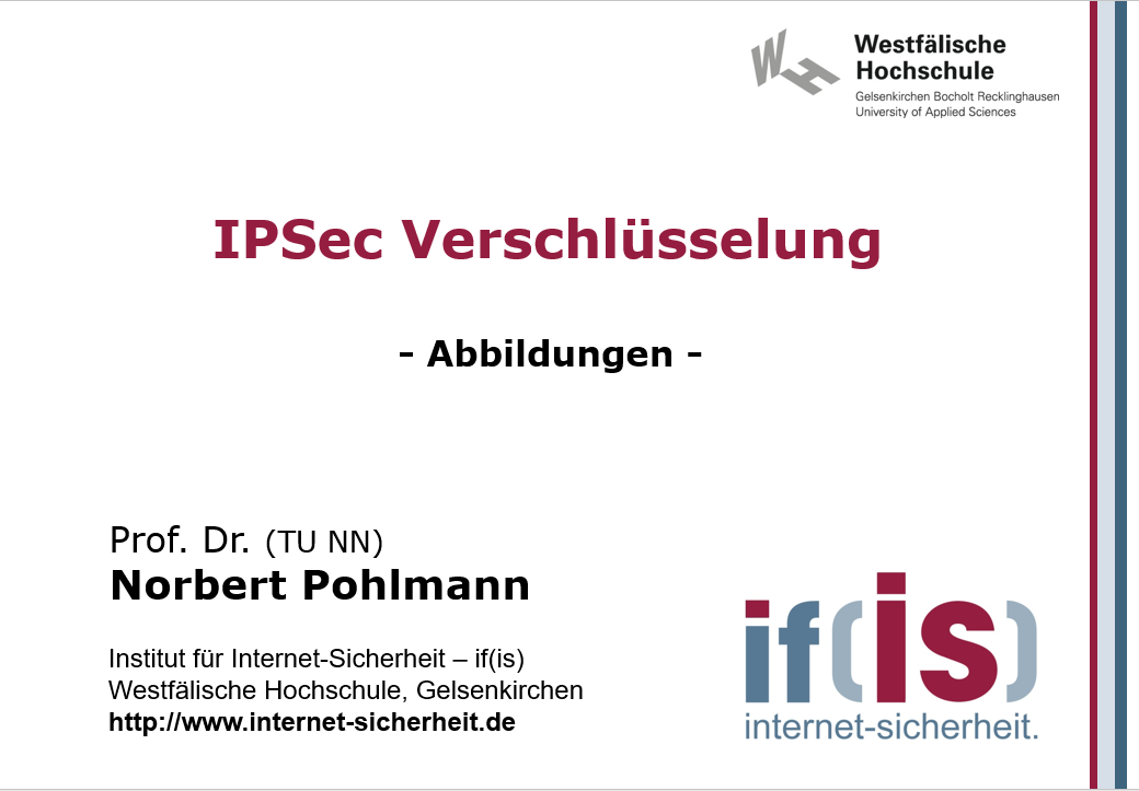 Abbildungen-Vorlesung-IPSec Verschlüsselung - Prof. Norbert Pohlmann