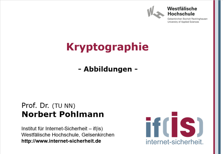 Abbildungen-Vorlesung-Kryptograhie - Prof. Norbert Pohlmann