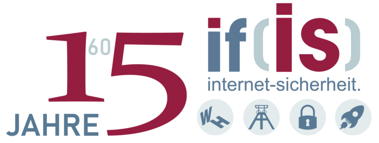 Logo 15-jährigen Bestehen des Instituts für Internet-Sicherheit if(is)