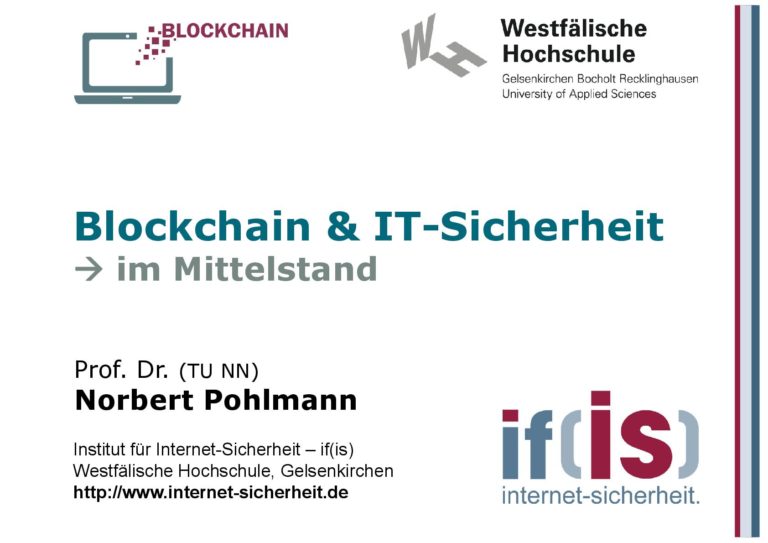Blockchain - IT-Sicherheit - Mittelstand