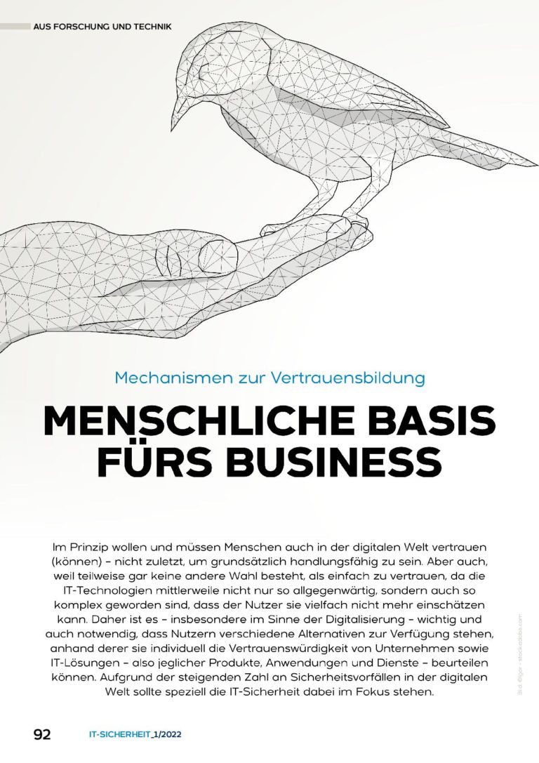 Vertrauenswürdigkeitstechnologien - Cyber-Sicherheit