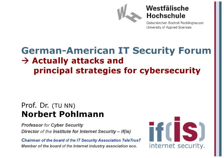 Actually attacks and principal strategies for cybersecurity