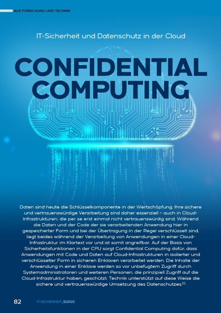 Artikel Confidential Computing
