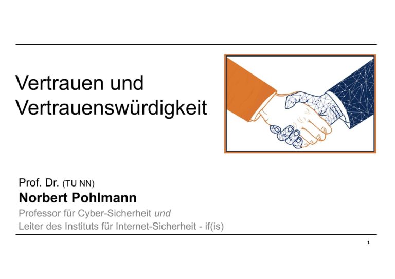 Vertrauen und Vertrauenswürdigkeit