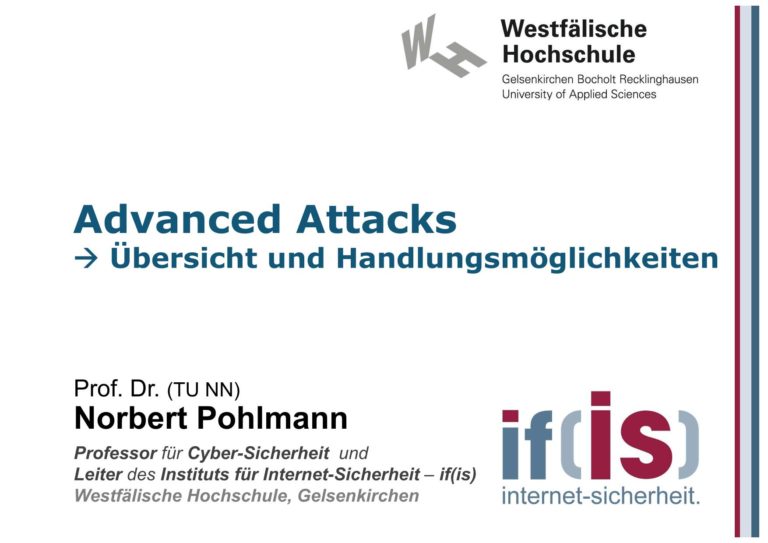 Advanced Attacks - Übersicht und Handlungsmöglichkeiten