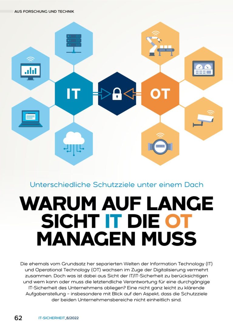 Warum IT die OT managen muss