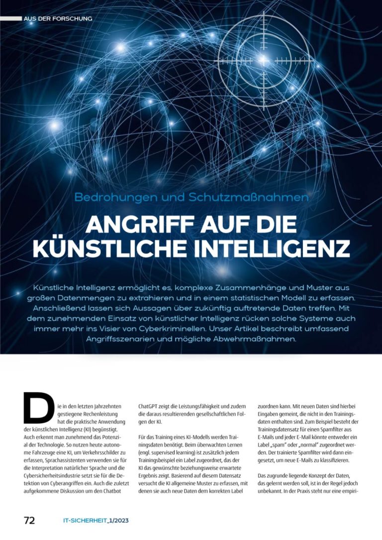 Angriffe auf die Künstliche Intelligenz