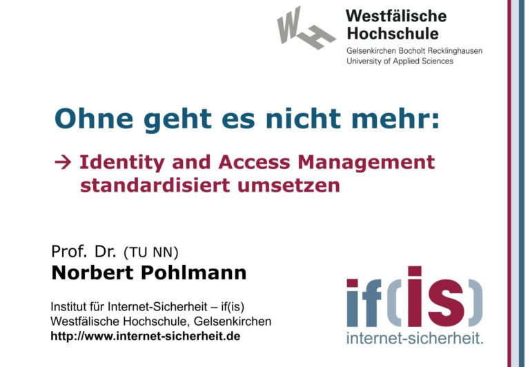 Identity and Access Management standardisiert umsetzen