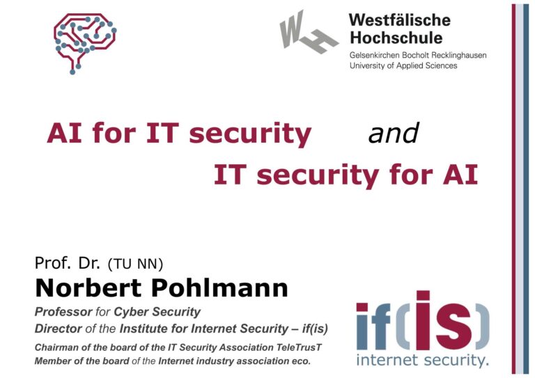 AI for IT security and IT security for AI