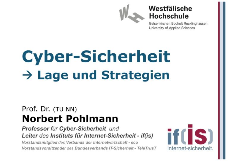 Cyber-Sicherheit - Lage und Strategien