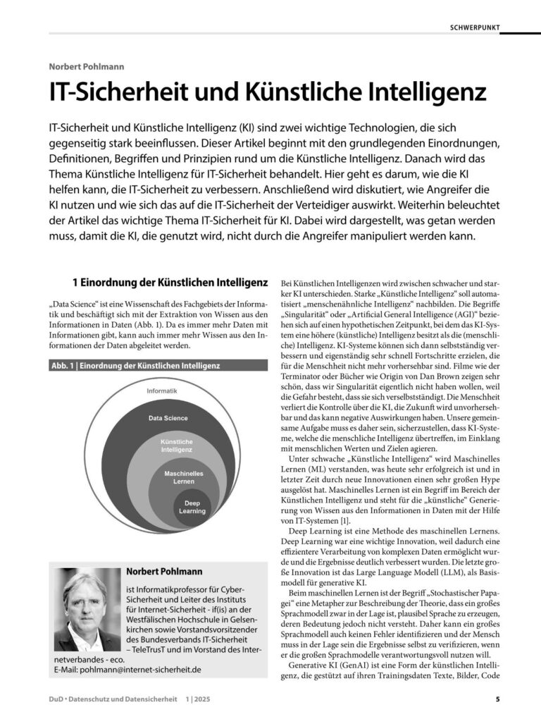 IT-Sicherheit und Künstliche Intelligenz