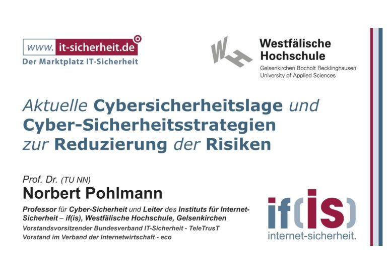 Aktuelle Cybersicherheitslage und Cyber-Sicherheitsstrategien zur Reduzierung der Risiken