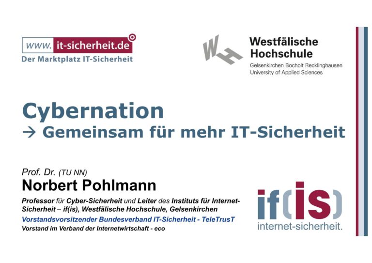 Cybernation - Gemeinsam für mehr IT-Sicherheit