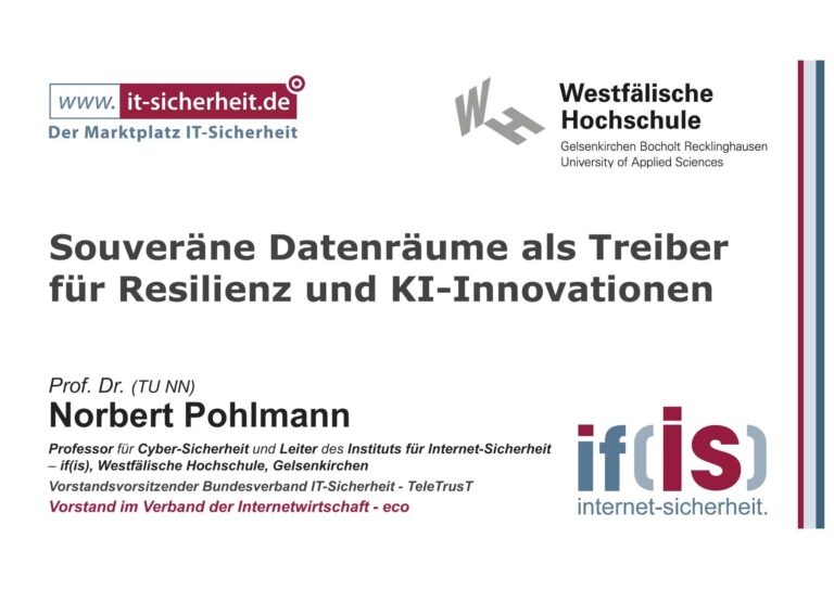 Souveräne Datenräume als Treiber für Resilienz und KI-Innovationen