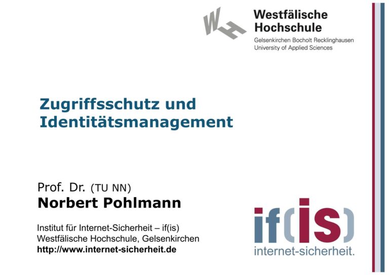 Zugriffsschutz und Identitätsmanagement