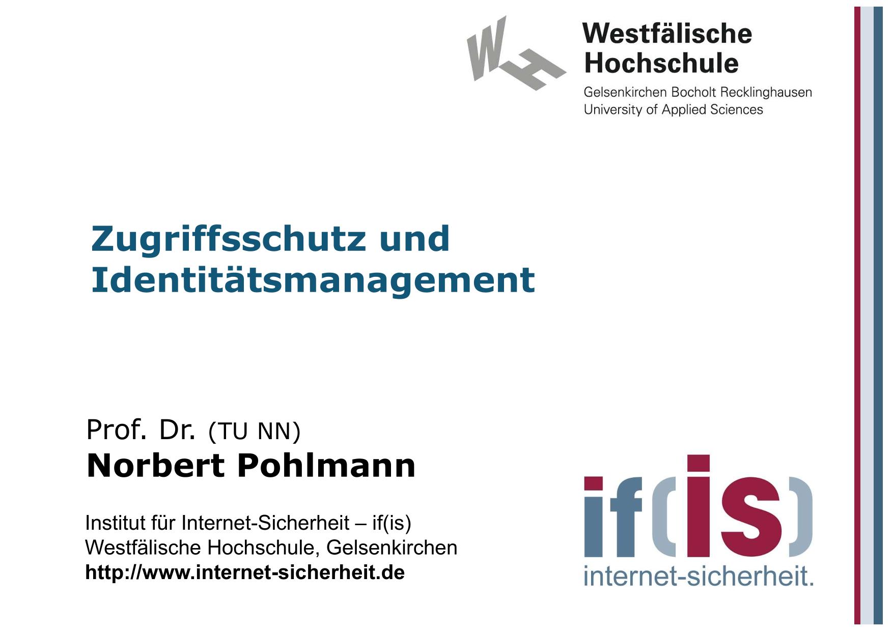 Zugriffsschutz und Identitätsmanagement