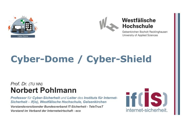 465 - Cyber-Dome - Cyber-Shield - Prof Norbert Pohlmann
