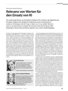 posted Prof. Dr. Pohlmann Relevanz von Werten für den Einsatz von KI -Prof Norbert Pohlmann