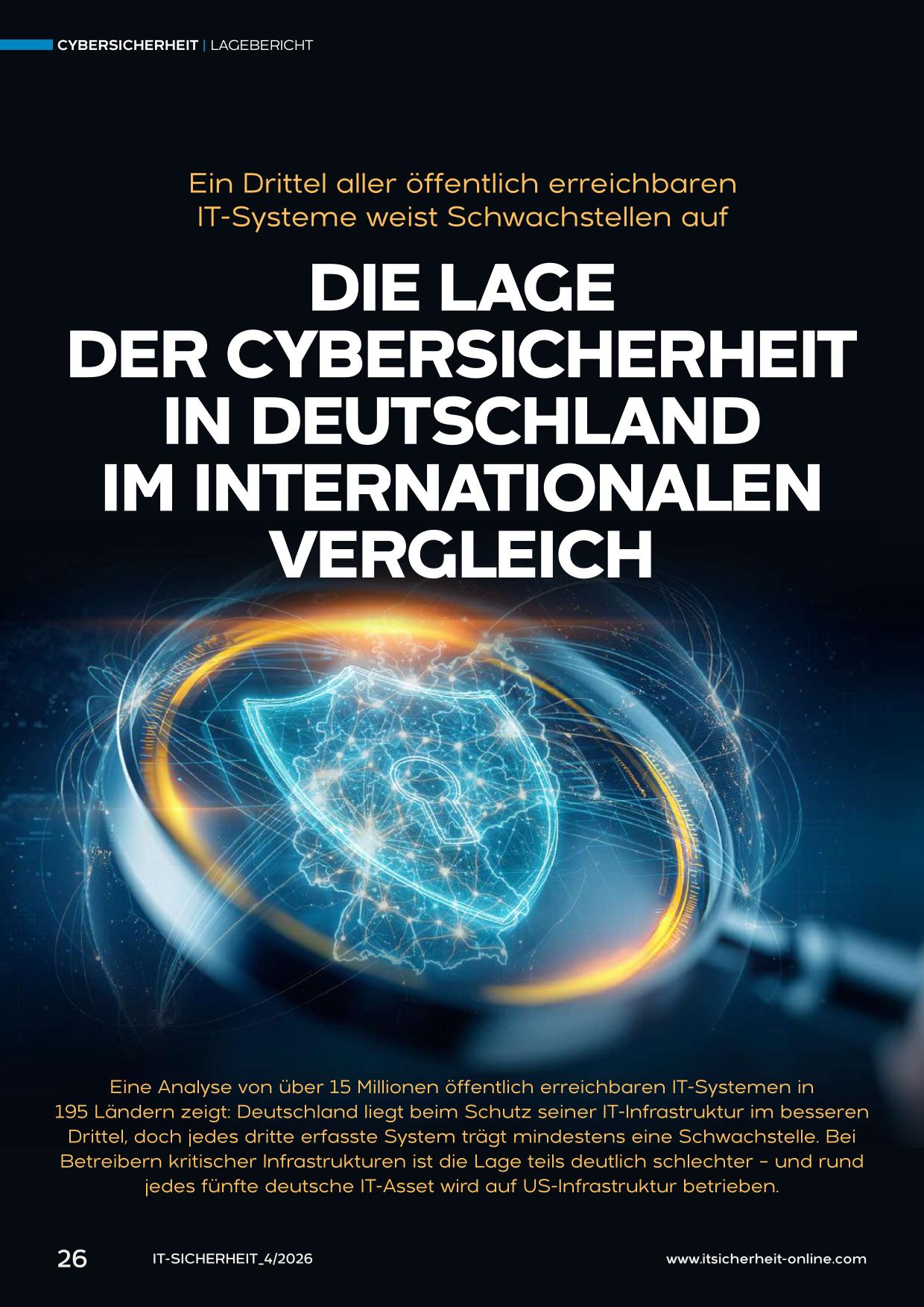 Die Lage der Cybersicherheit in Deutschland im internationalen Vergleich - Prof Norbert Pohlmann